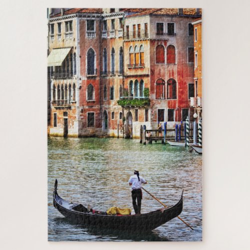 Gondola On Grand Canal Venice Italy Travel Jigsaw Puzzle