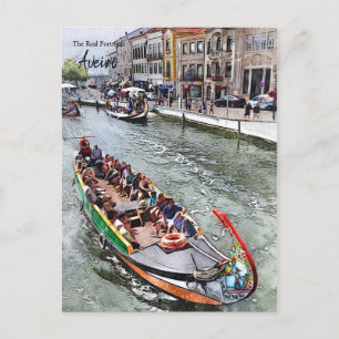 Gondola Ride- Aveiro Portugal Postcard