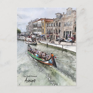 Gondola Ride- Aveiro Portugal Postcard