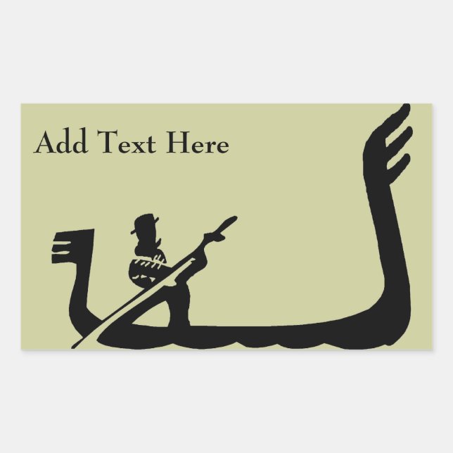 Gondola , Venice Rectangular Sticker (Front)