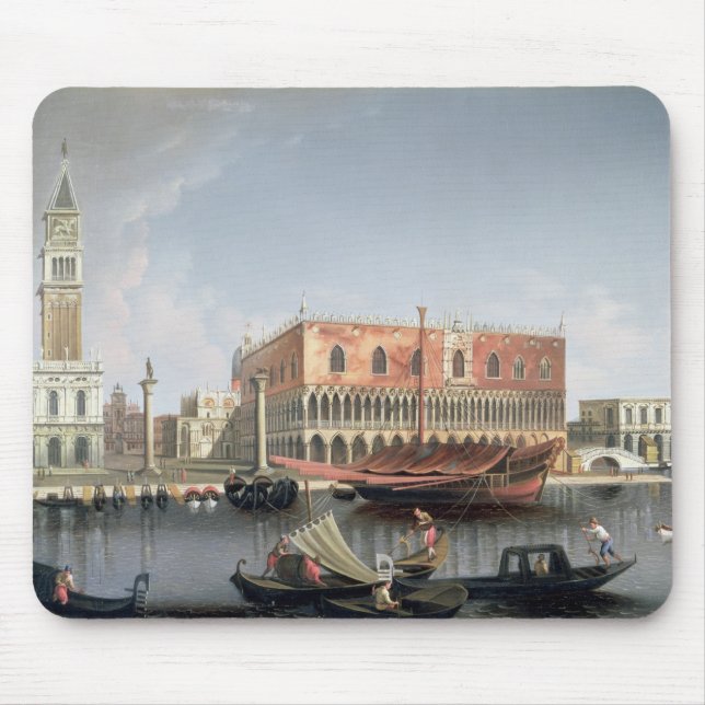 Gondolas before St. Marks Square, Venice Mouse Pad (Front)