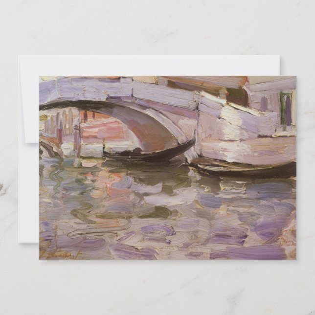 Gondolas by John Singer Sargent, Impressionism Art (Front)