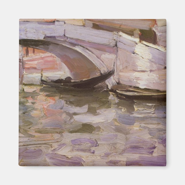 Gondolas by John Singer Sargent, Impressionism Art Magnet (Front)