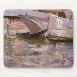 Gondolas by John Singer Sargent, Impressionism Art Mouse Pad