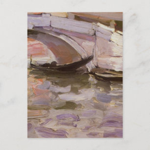 Gondolas by John Singer Sargent, Impressionism Art Postcard