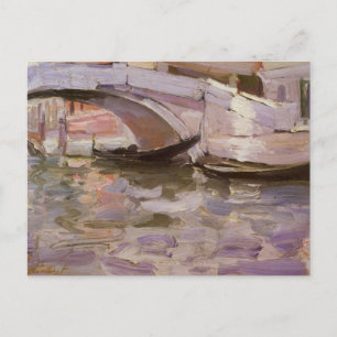 Gondolas by John Singer Sargent, Impressionism Art Postcard