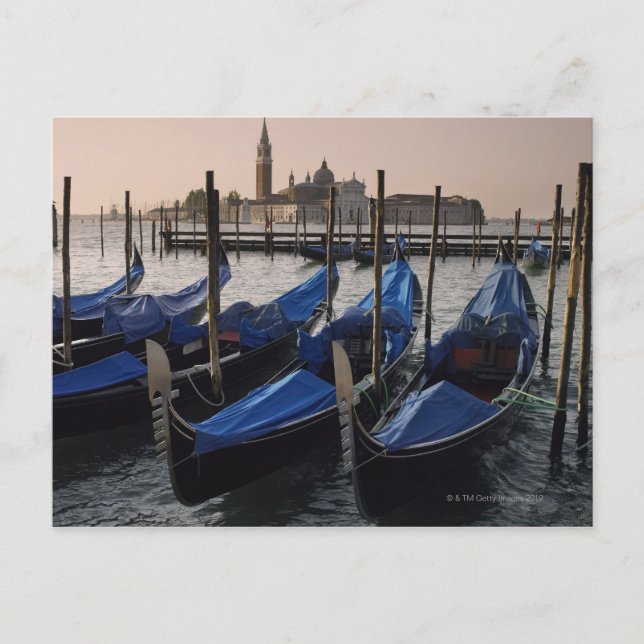 Gondolas by Saint Marks Square in Italy Postcard (Front)