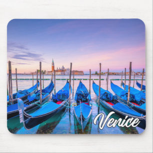 Gondolas In Beautiful Venice, Italy Mouse Pad
