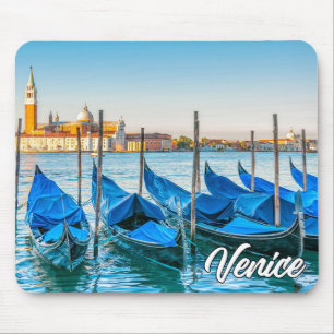 Gondolas In Beautiful Venice, Italy Mouse Pad