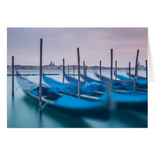 Gondolas in Venice Cards (Front Horizontal)