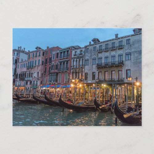 Gondolas in Venice Italy Photo Postcard