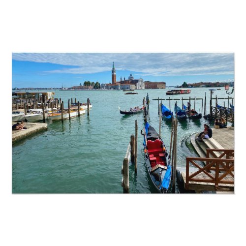 Gondolas in Venice Italy Photo Print