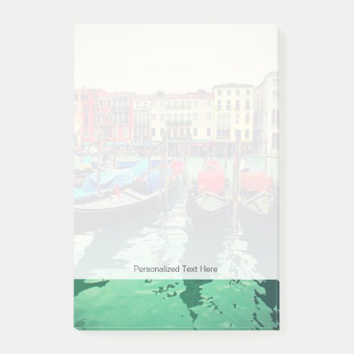 Gondolas On Grand Canal Venice Italy Retro Post_it Notes