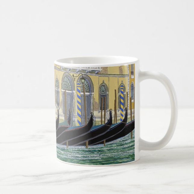 Gondolas On The Grand Canal Coffee Mug (Right)