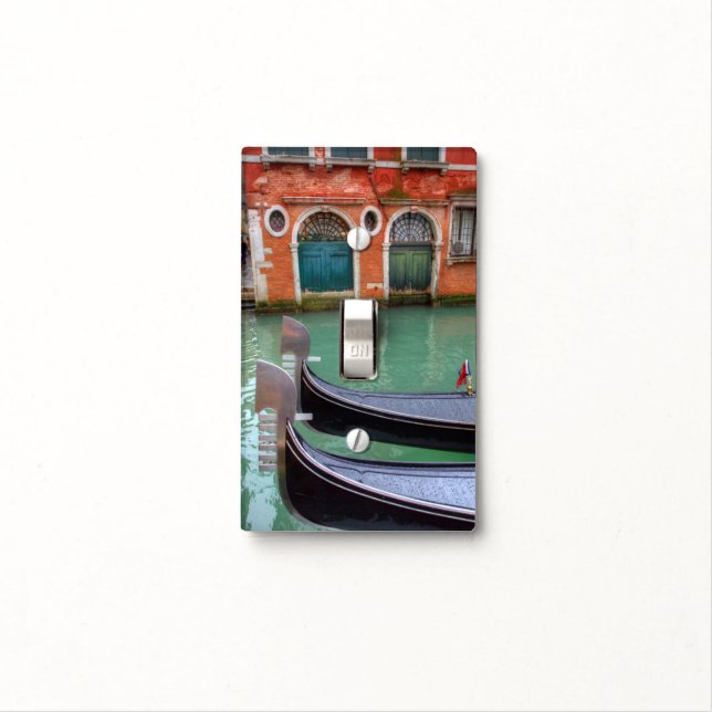 Gondolas on the Grand Canal, Venice Light Switch Cover (In Situ)