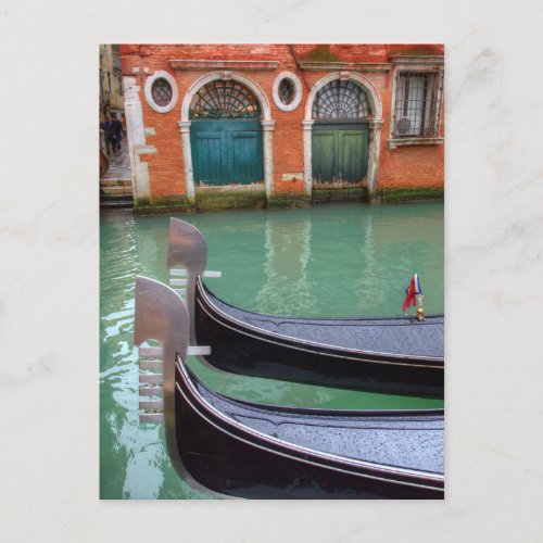 Gondolas on the Grand Canal Venice Postcard