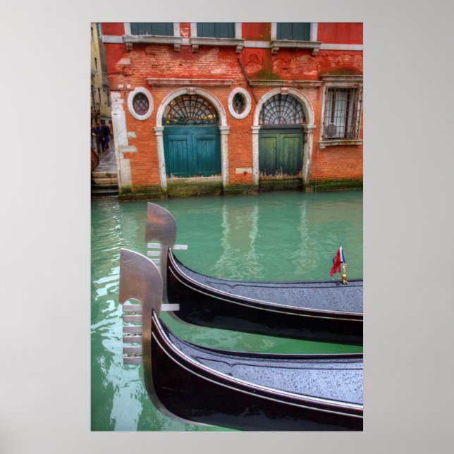 Gondolas on the Grand Canal, Venice Poster (Front)