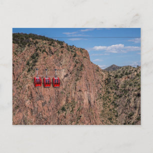 Gondolas Over Royal Gorge in Colorful Colorado Postcard