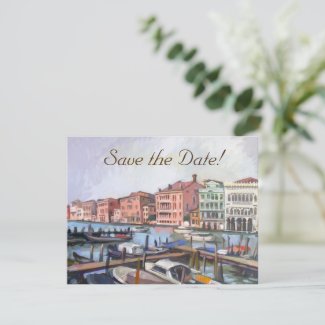 Gondolas Save-the-Date Cards