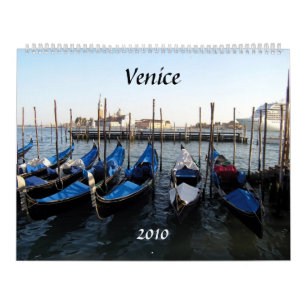 gondolas, Venice, 2010 - Customized Calendar