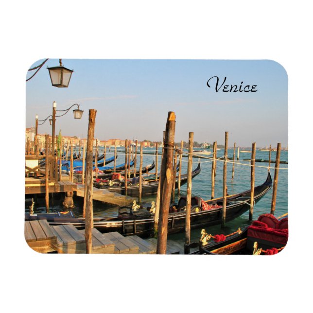 Gondolas, Venice, Italy, Photography, Magnet (Horizontal)