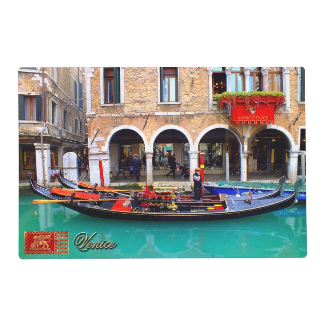 Gondolier in Cannaregio Placemat (Front)