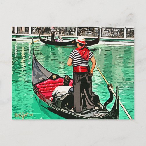 Gondolier Postcard