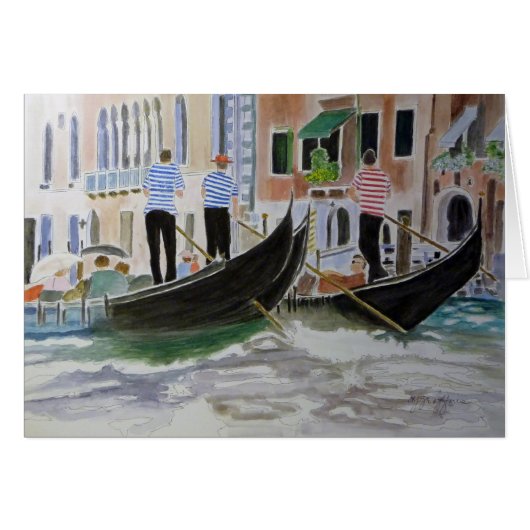 Gondoliers Italy Cards (Front Horizontal)