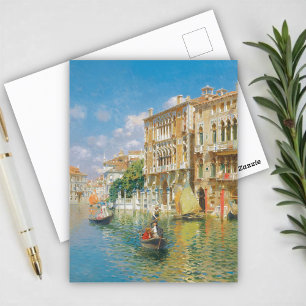 Gondoliers Venice, Rubens Santoro Postcard