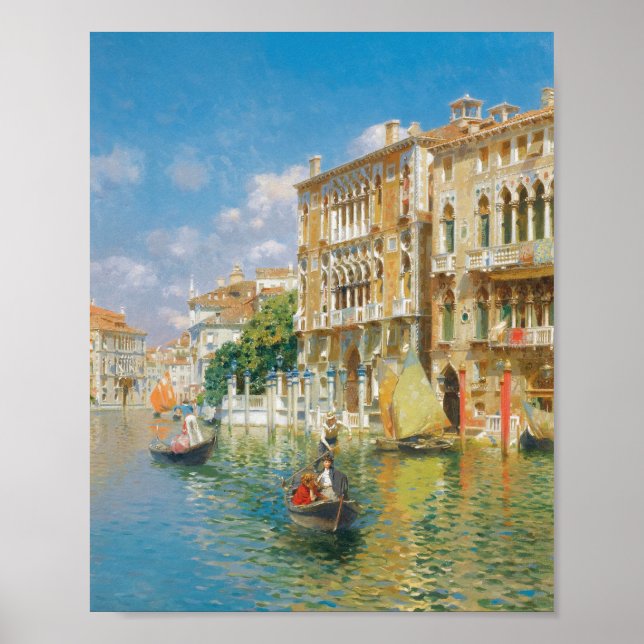 Gondoliers  Venice, Rubens Santoro Poster (Front)