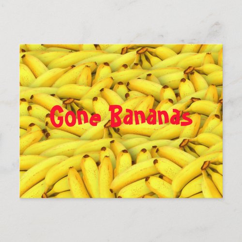 Gone Bananas Postcard