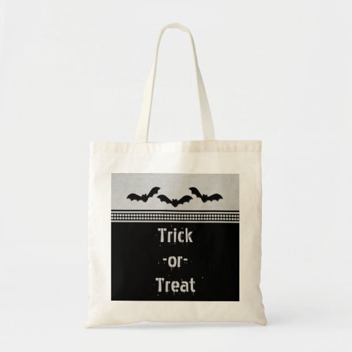 Gone Batty Halloween Bag Light Gray Tote Bag