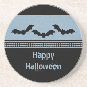 Gone Batty Halloween Coaster, Light Blue Coaster