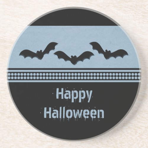 Gone Batty Halloween Coaster Light Blue Coaster