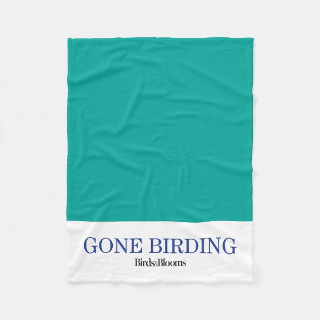 Gone Birding Fleece Blanket (Front)