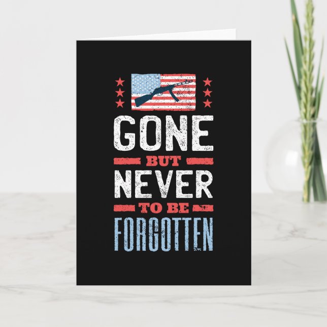 Gone but never forgotten card (Front)