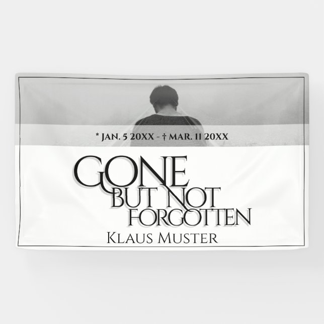 Gone but Not Forgotten - Bright Banner (Horizontal)