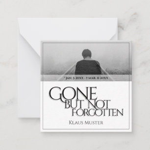 Gone but Not Forgotten - Bright Note Card