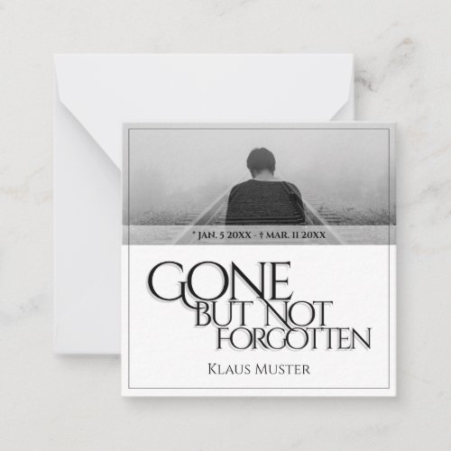 Gone but Not Forgotten _ Bright Note Card