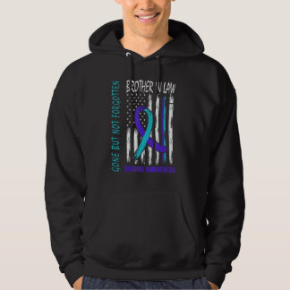Gone But Not Forgotten Brother In Law Suicide Awar Hoodie