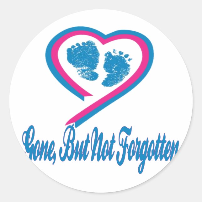 Gone But Not Forgotten Classic Round Sticker (Front)