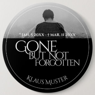 Gone but Not Forgotten - Dark Button