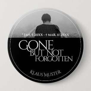 Gone but Not Forgotten - Dark Button