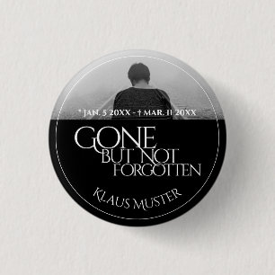 Gone but Not Forgotten - Dark Button
