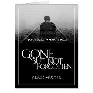 Gone but Not Forgotten - Dark Card