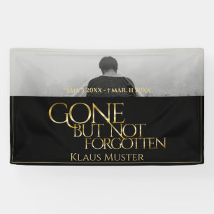Gone but Not Forgotten - Dark Gold Banner