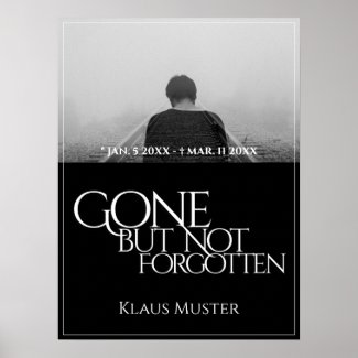 Gone but Not Forgotten - Dark Poster