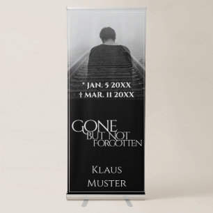 Gone but Not Forgotten - Dark Retractable Banner