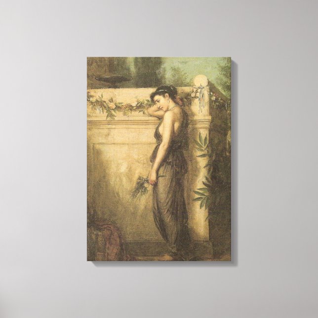 Gone But Not Forgotten (John William Waterhouse) Canvas Print (Front)