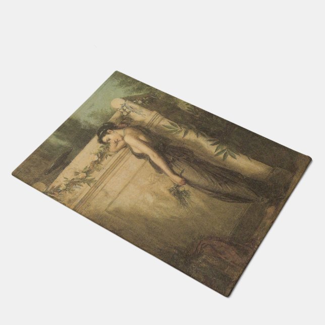 Gone But Not Forgotten (John William Waterhouse) Doormat (Angled)